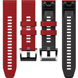 Λουράκι σιλικόνης για Garmin Fenix 7 / Forerunner 965 / 955 / 945 / 935, κόκκινη / Μαύρο
