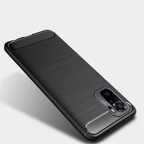 Θήκη για Xiaomi Redmi Note 10 / 10S, Carbon, μαύρη