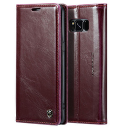 θήκη CASEME για Samsung Galaxy S8, Waxy Textured, κόκκινη