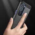 Θήκη για Motorola Edge 30 Pro, Carbon, μαύρη