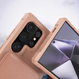 Θήκη για Samsung Galaxy S25 Ultra, Card Holder Kickstand, ροζ