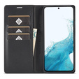Θήκη με πτερύγιο για Samsung Galaxy A26, Carbon LC.IMEEKE, μαύρη