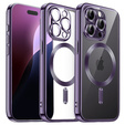 Θήκη για iPhone 16 Pro Max, Electro MagSafe, μωβ + Γυαλί για την οθόνη