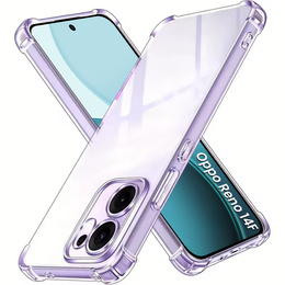 Θήκη για Oppo Reno 14F, ενισχυμένη, με προστασία κάμερας, διάφανη