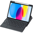 Θήκη πληκτρολογίου για iPad 11" 2025 A16 (11 gen.) / iPad 10.9" 2022 (10 gen.), Rotary 360° Leather, μαύρη