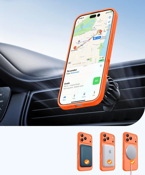 Μαγνητική θήκη με ενσωματωμένο γυαλί κάμερας για iPhone 17 Pro Max