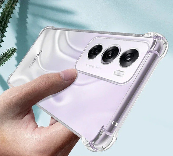 Θήκη για Oppo Reno 12 Pro, Dropproof, διαφανής