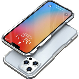 Θήκη LUPHIE για iPhone 13 Pro Max, Armor Bumper, ασημένια