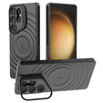 Θήκη για Samsung Galaxy S25 Ultra, Ripple Kickstand, για MagSafe, μαύρη