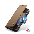 CASEME flip case για Samsung Galaxy Z Fold6 5G, Litchi Wallet, καφέ
