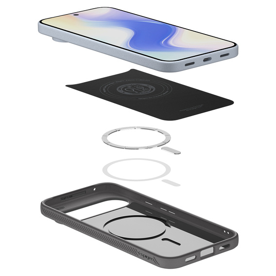 Θήκη Spigen Liquid Air MagSafe για το Google Pixel 10 Pro XL, γκρι μάρμαρο