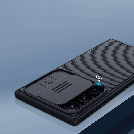 Θήκη για Samsung Galaxy S23 Ultra, θωρακισμένη Nillkin, CamShield Pro, μαύρη