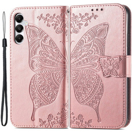 Θήκη με πτερύγιο για Samsung Galaxy A05s, Butterfly, μωβ