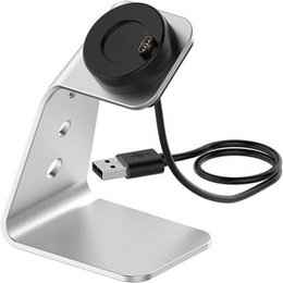 Σταθμός σύνδεσης USB αλουμινίου για Garmin Fenix 7/7S/7X/6/6X/6S, ασημί