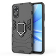 Θήκη για Oppo A17, Kickstand Ring, μαύρη