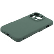 Θήκη για iPhone 15 Pro Max, Silicone Lite, σκούρα πράσινη