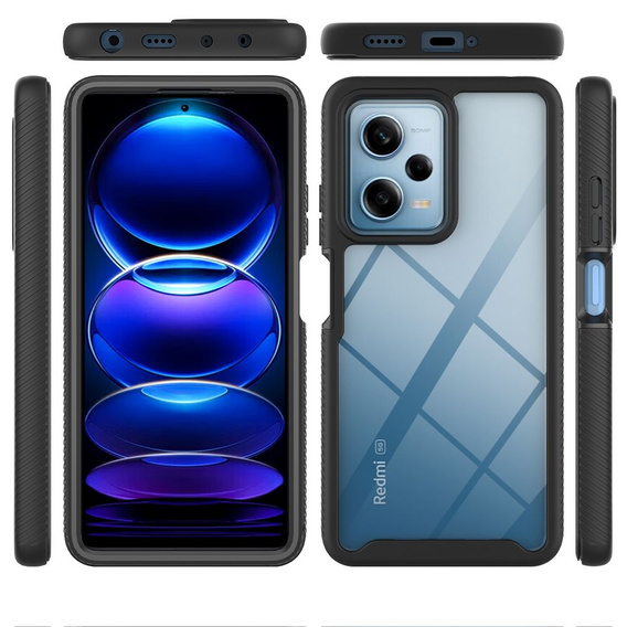 Θήκη για Xiaomi Redmi Note 12 Pro 5G / POCO X5 Pro 5G, Shockproof, με μεμβράνη, μαύρη