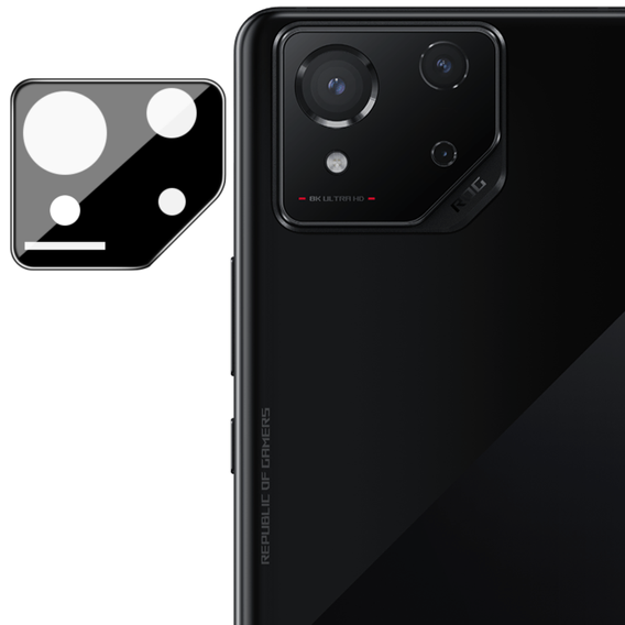 Μετριασμένο γυαλί για κάμερα για το ASUS ROG Phone 8 Pro, μαύρη