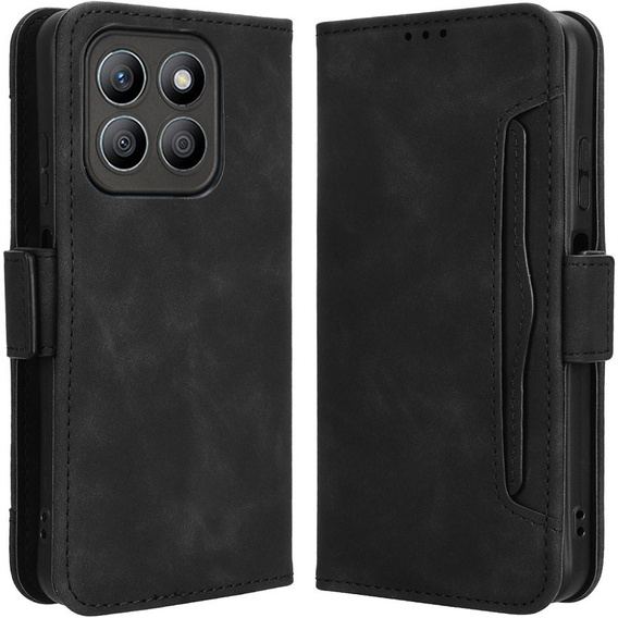 Θήκη με πτερύγιο για Motorola Moto G86 5G, Card Slot, μαύρη