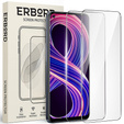 2x Μετριασμένο γυαλί για Realme 8 5G, ERBORD 9H Hard Glass στην οθόνη