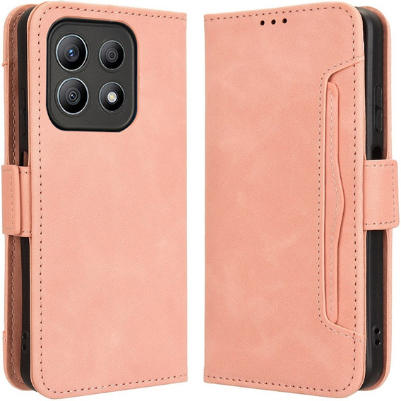 Θήκη με πτερύγιο για Motorola Moto G56 5G, Card Slot, ροζ