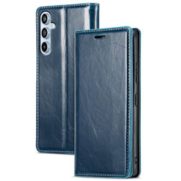 Θήκη με πτερύγιο για Samsung Galaxy A54, ERBORD Waxy Wallet, μπλε