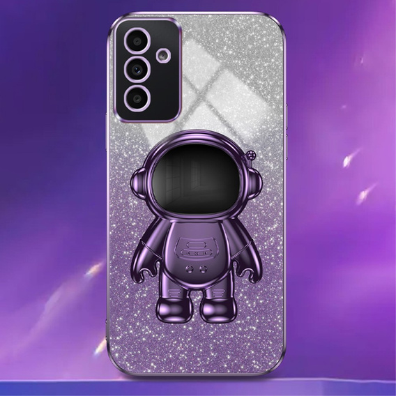 Θήκη για το Samsung Galaxy A55 5G, Glitter Astronaut, μωβ