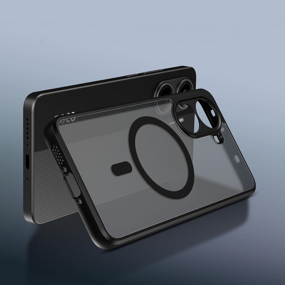 Θήκη για Xiaomi Poco X7 Pro 5G, για MagSafe, ERBORD Μatt Case, μαύρη