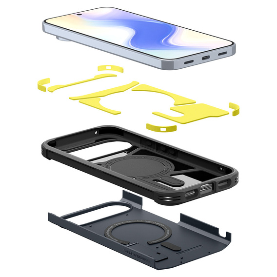 Θήκη Spigen Tough Armor MagSafe για το Google Pixel 10 Pro XL, Metal Slate