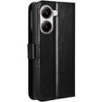 Θήκη με πτερύγιο για Xiaomi Poco X7 Pro 5G, Crazy Horse Wallet, μαύρη
