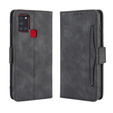 Θήκη με πτερύγιο για Samsung Galaxy A21S, Card Slot, μαύρη