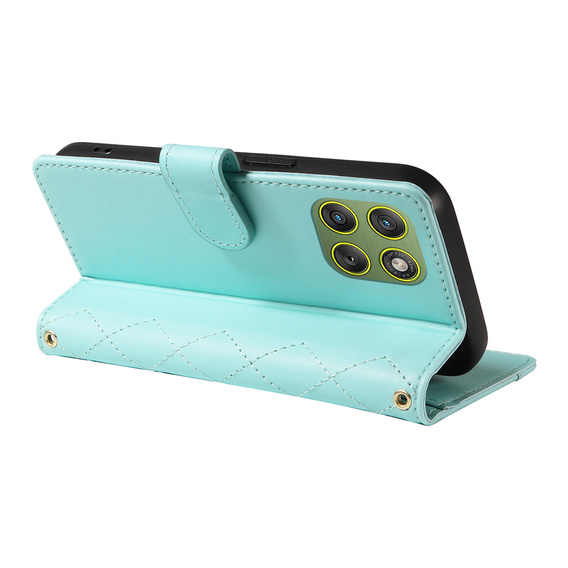 Θήκη με πτερύγιο Rhombus Crossbody Leather για Motorola Edge 70