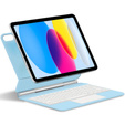 Θήκη πληκτρολογίου για iPad 10.9" 2022 (10 gen.) / iPad 11" 2025 A16 (11 gen.), Magnetic Keyboard Touchpad, μπλε