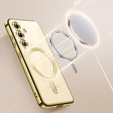 Θήκη για Samsung Galaxy S23 FE, Electro MagSafe, χρυσή + Γυαλί για την οθόνη