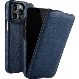 Θήκη MELKCO για iPhone 14 Pro, δερμάτινη, flip, σκούρο μπλε