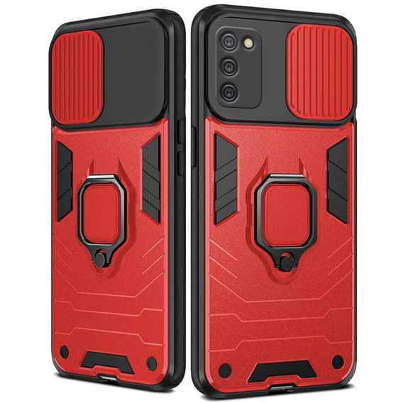Θήκη για Samsung Galaxy A03s, KickStand Camera Lens, μπλε