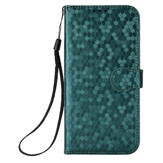 θήκη πτερύγιο για OnePlus Nord 5, Wallet Rhombus, πράσινη