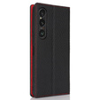 Δερμάτινη θήκη για Sony Xperia 1 VI, ERBORD Grain Leather, μαύρη