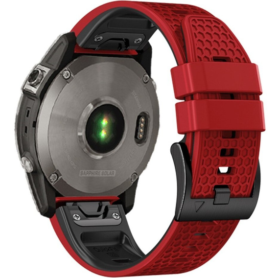 Λουράκι σιλικόνης για Garmin Fenix 7 / Forerunner 965 / 955 / 945 / 935, κόκκινη / Μαύρο