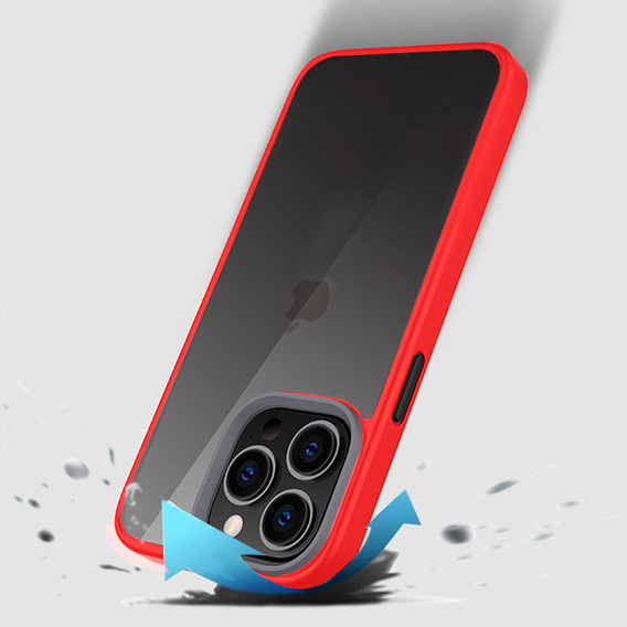 Θήκη για iPhone 13 Pro, ERBORD Hybrid Case, κόκκινη