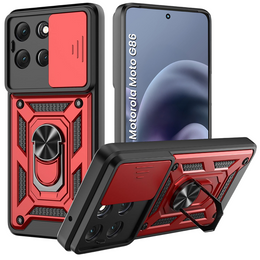 Θήκη για Motorola Moto G86 5G, CamShield Slide, κόκκινη