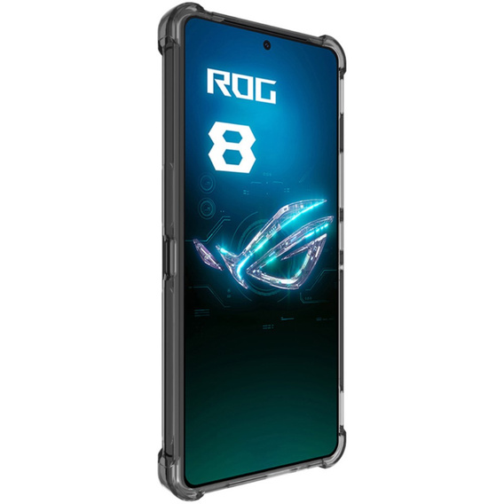 IMAK Θήκη για ASUS ROG Phone 8 Pro, Dropproof, διαφανής / μαύρη