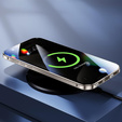 Μαγνητική θήκη MagSafe Dual Glass για iPhone 16, ασημένια