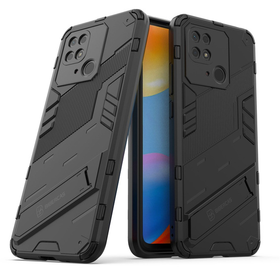 Θήκη για Xiaomi Redmi 10C, Military kickstand, μπλε