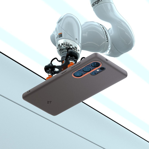 Θήκη Spigen για Samsung Galaxy S25 Ultra, Nano Pop MagSafe, γκρι + γυαλί με σκλήρυνση 9H