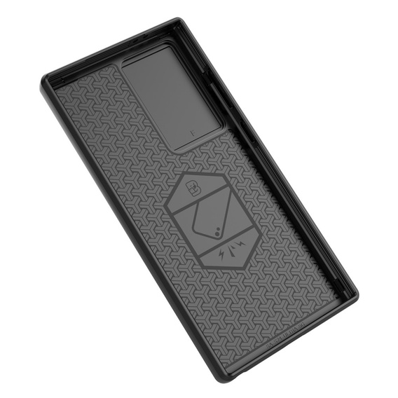Θήκη για Samsung Galaxy S24 Ultra, KickStand Camera Lens, μαύρη