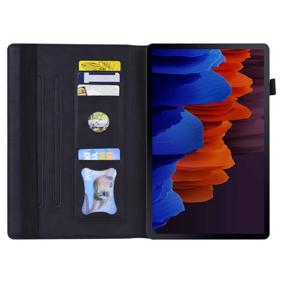 θήκη για Samsung Galaxy Tab S10 FE+ Plus, Classic, με υποδοχή γραφίδας, μαύρη
