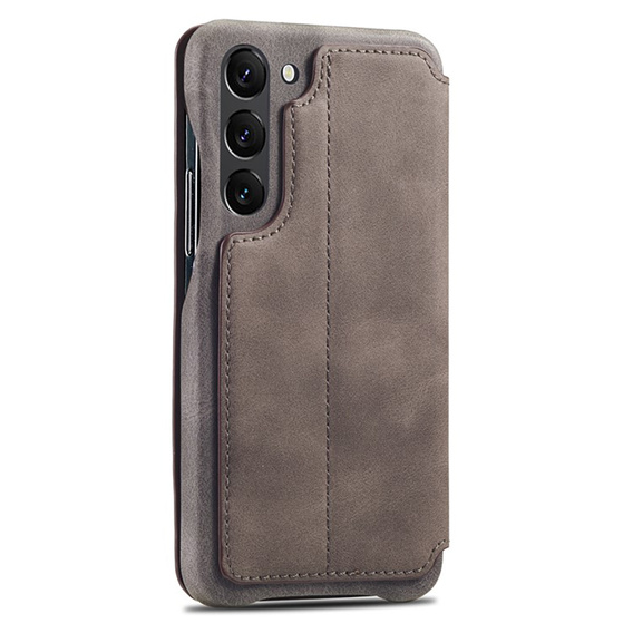 Θήκη με πτερύγιο για Samsung Galaxy S23, ERBORD Retro, καφέ
