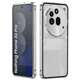 Θήκη για Nothing Phone 3a Pro, Frame Case, ασημένια