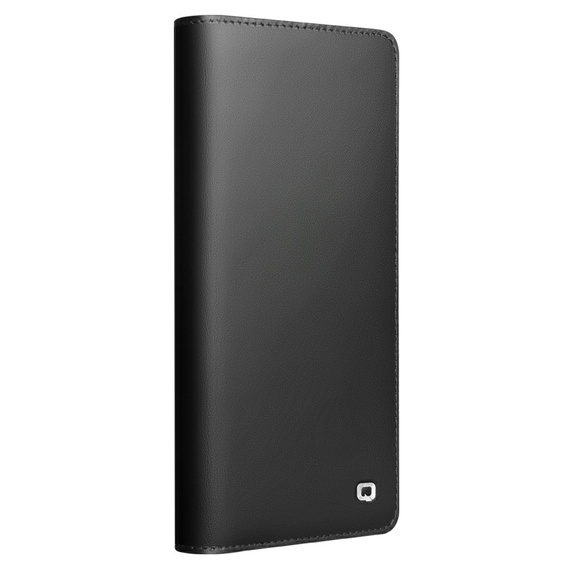 θήκη flip για Samsung Galaxy S25 Ultra, QIALINO Leather Wallet, μαύρη